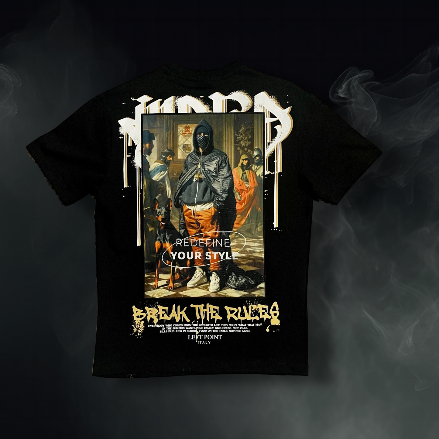 Black "Redefine Your Style" Tee