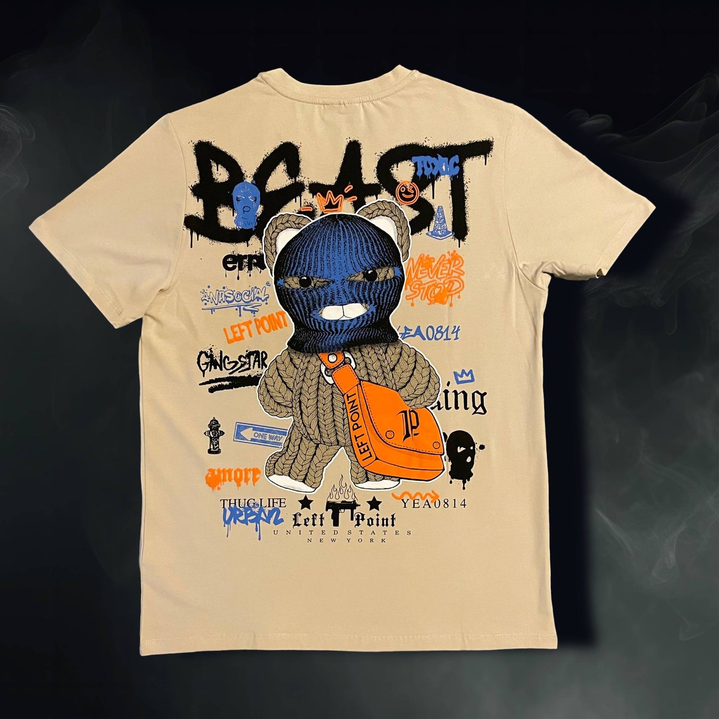 Beige "You're A Beast" Tee